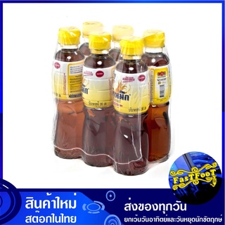 น้ำปลา ฉลากสีเหลือง 280 มล. (6ขวด) ปลาหมึก  Squid Brand Fish Sauce Yellow Lebel น้ำปลาแท้ เครื่องปรุง น้ำจิ้ม เครื่องปรุ