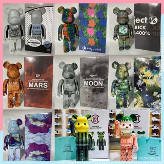 【2/2 】50styles bearbrick400%แตงโมลายพรางสตรอเบอร์รี่MM6สีดำและสีขาว ChiakiJSBสีแดงและสีฟ้า