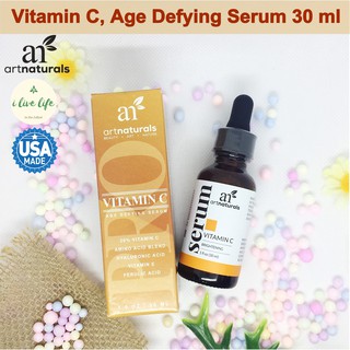 เซรั่มบำรุงผิวหน้า Vitamin C, Age Defying Serum 30 ml - Artnaturals วิตามินซี