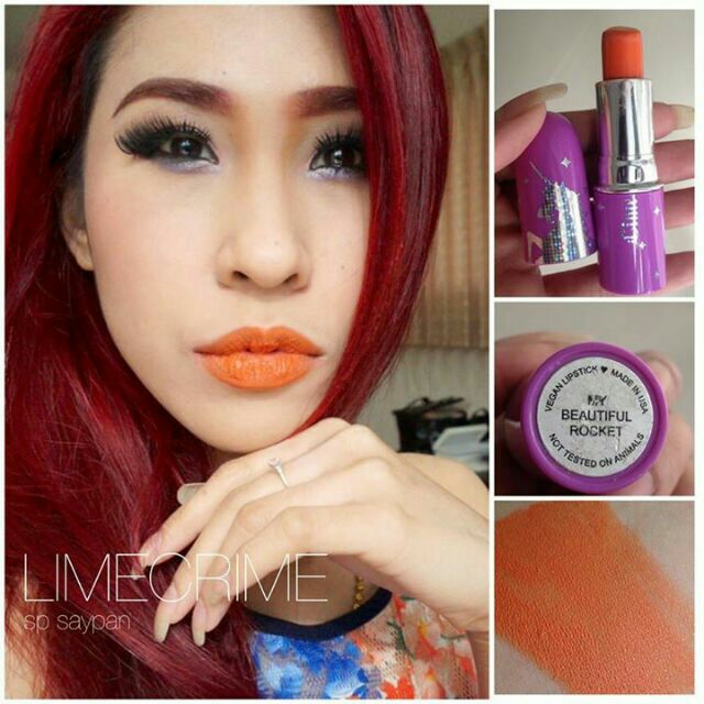 Lime crime opaque lip สี my beautiful rocket