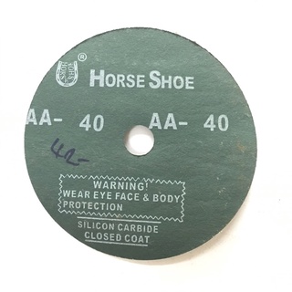 กระดาษทราย กระดาษทรายกลม ตราHorse shoe เบอร์ 40