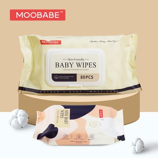 ราคาถูกที่สุด|ส่งไวMOOBABE Baby Wipes ผ้าอ้อม ทิชชู่เปียก 80 แผ่น ทิชชู่เปียกสําหรับเด็ก กระดาษเปียก ทิชชูเปียก ผ้าเปียก
