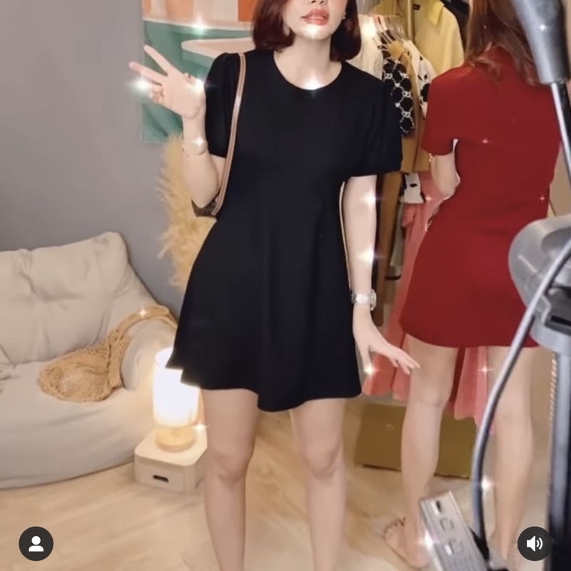 🧸ส่งต่อ เดรสสีดำ จากร้าน Yqkoreanshop มือ1🤎