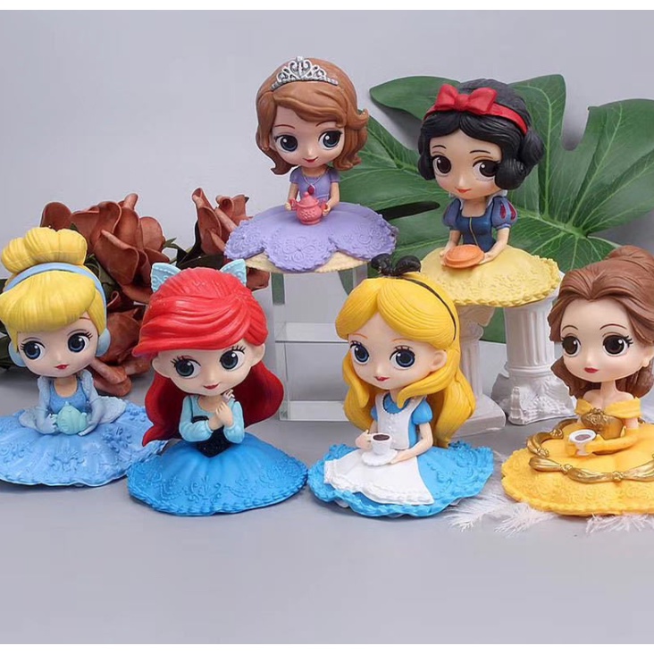 [Disney Princess] ตุ๊กตาฟิกเกอร์ Figure Model เจ้าหญิงดิสนีย์ นั่ง นิทาน เจ้าหญิง โมเดล ขนาดประมาณ 9-10ซม. น่ารักมากๆ
