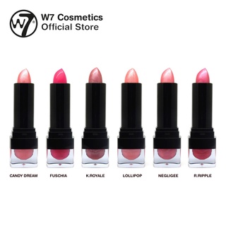 FREE SHIPPING !! W7 Kiss Lipstick Matte ลิปสติก สีแมท ดับบลิว เซเว่น