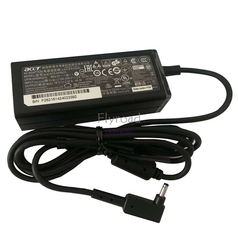 45W 19V 2.37A อะแดปเตอร์ AC สําหรับ Acer TravelMate P214 N19Q7 แล็ปท็อปสายไฟ