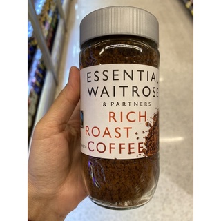 กาแฟ สำเร็จรูป ตรา เวทโทรส เอสเซนเชียล 100 G. Rich Roast Coffee Instant Graunles ( Waitrose Essential Brand ) ริช โรสท์ คอฟฟี่ อินสแตนท์ แกรนนูล