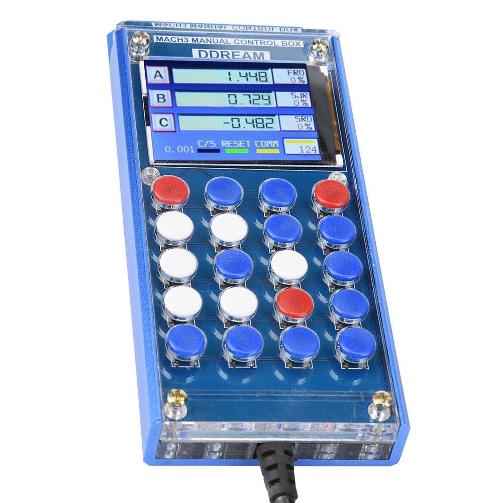 December305 6 Axis Mach3 Digital LCD Display Hand Manual Control Box ...