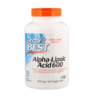 Doctors Best, Alpha-Lipoic Acid, 600 mg, 180 Veggie Caps