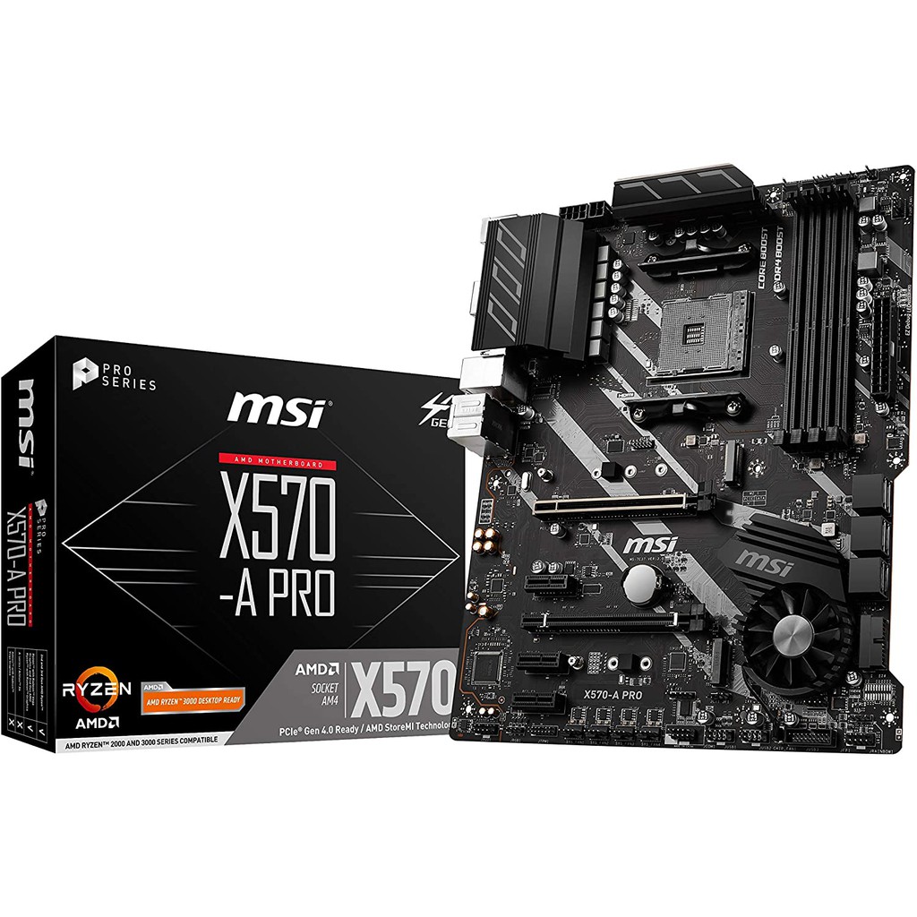 MSI X570 A PRO ATX Motherboard [AMD X570 Chipset] AMD AM4 # X570 A-PRO