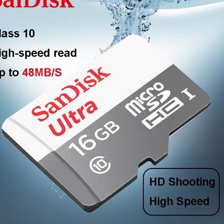 ใหม่ล่าสุด San disk Ultra 128GB 64GB 32GB 16GB 8GB Micro Sd MMC การ์ด ...