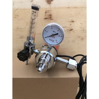 🔥โค้ดINC3LEL3ลด30฿เกจ์ซีโอทูแบบมีฮีทเตอร์ Co2 Regulator Gauge with Heater 220 V ยี่ห้อ XYLON รุ่น XY-CO2