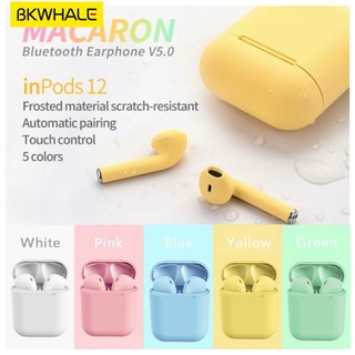 Bkwhale I12 หูฟังสเตอริโอ บลูทูธไร้สาย ลดเสียงรบกวน กันน้ำ