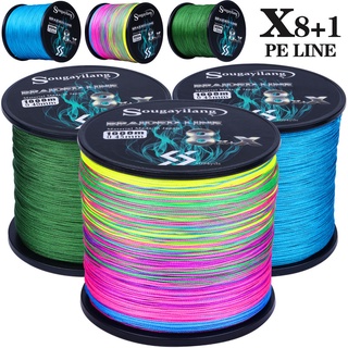 Sougayilang 9 Strands สายตกปลา 300/500/1000 M สายตกปลาถัก Strong Line Pesca Multicolor Fishing Tackle เครื่องมือ