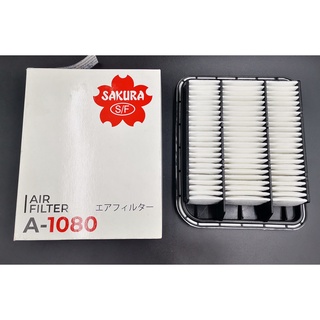 กรองอากาศ/ไส้กรองอากาศ Air Filter Mitsubishi Spacewagon (มิตซู สเปสวาก้อน) เครื่อง 2.4 (4G 69) ปี 2004-2012 SAKURA