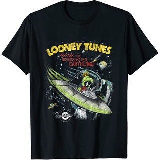เสื้อยืดพิมพ์ลายเสื้อยืดเสื้อยืดผู้ใหญ่ Looney Tunes Marvin The Martian Prepare To Be Disintegrated T-Shirts - เสื้อยืดผ