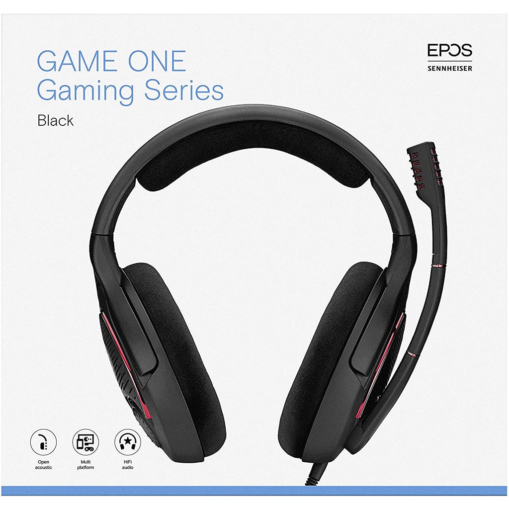 EPOS I Sennheiser GAME ONE Gaming Headset with PC, Mac, Xbox One, PS4, Nintendo Switch, and Smartphone
