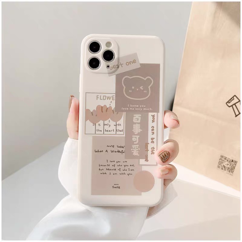 909 เคส โทรศัพท์ มือถือ ลายการ์ตูนน่ารัก อุปกรณ์เสริมมือถือ หมี