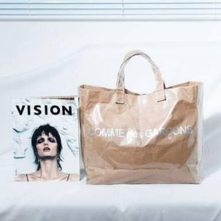 Comme des garçons vinyl shopper bag