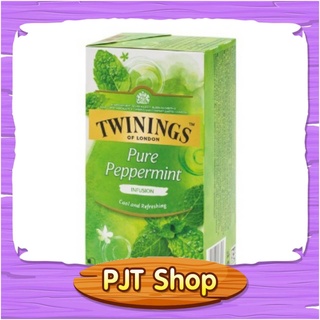 ชา ทไวนิงส์ เพียว เปปเปอร์มินท์ แพ็ค 25 ซอง Twinings Pure Peppermint Tea pack 25