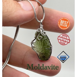 1 Pc Compress Genuine Moldavite Pendant with free chain from…
