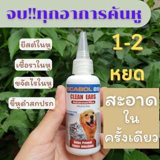 📢ส่งด่วน น้ำยาล้างหูแมว ที่เช็ดหูแมว ขจัดตัวไรหู เชื้อรา ขี้หูดำ ดับกลิ่นเหม็นในหูสัตว์ สูตรอ่อนโยน ไม่มีแอลกอฮอล์ 60 ml