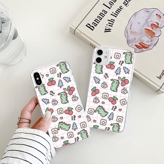 baby dinosaur เคสไอโฟน 14 13 promax 8 พลัส cute 7 8 se2020 phone plus iPhone 11 12 14 pro case Xr Xs X max เคส นิ่ม