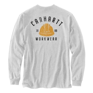 Carhartt ใหม่ เสื้อยืดแขนยาว คอกลม ระบายอากาศ คลาสสิก ฤดูใบไม้ร่วง สําหรับผู้ชาย 4821104535