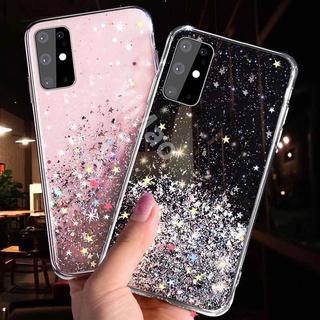 เคสโทรศัพท์มือถือแบบใสลายกลิตเตอร์สําหรับ Vivo Y91C Y93 Y91 Y95 Y11 Y17 Y15 Y12 V15 V15Pro Y83 Y81 V9 Y81S Y81I 1724 1801 1814 1818 1819