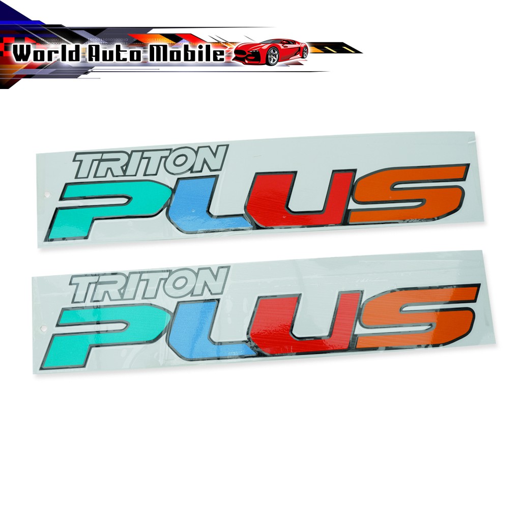 Sticker "TRITON PLUS" Mitsubishi  L200 Triton Plus ปี 2006-2014