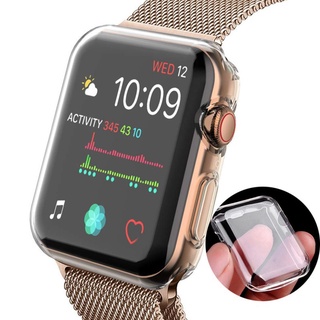 เคส TPU นิ่ม แบบใส บางพิเศษ กันตก สําหรับ Apple watch 8 7 6 5 4 3 2 SE 41 มม. 45 มม. 38 มม. 40 มม. 42 มม. 44 มม.