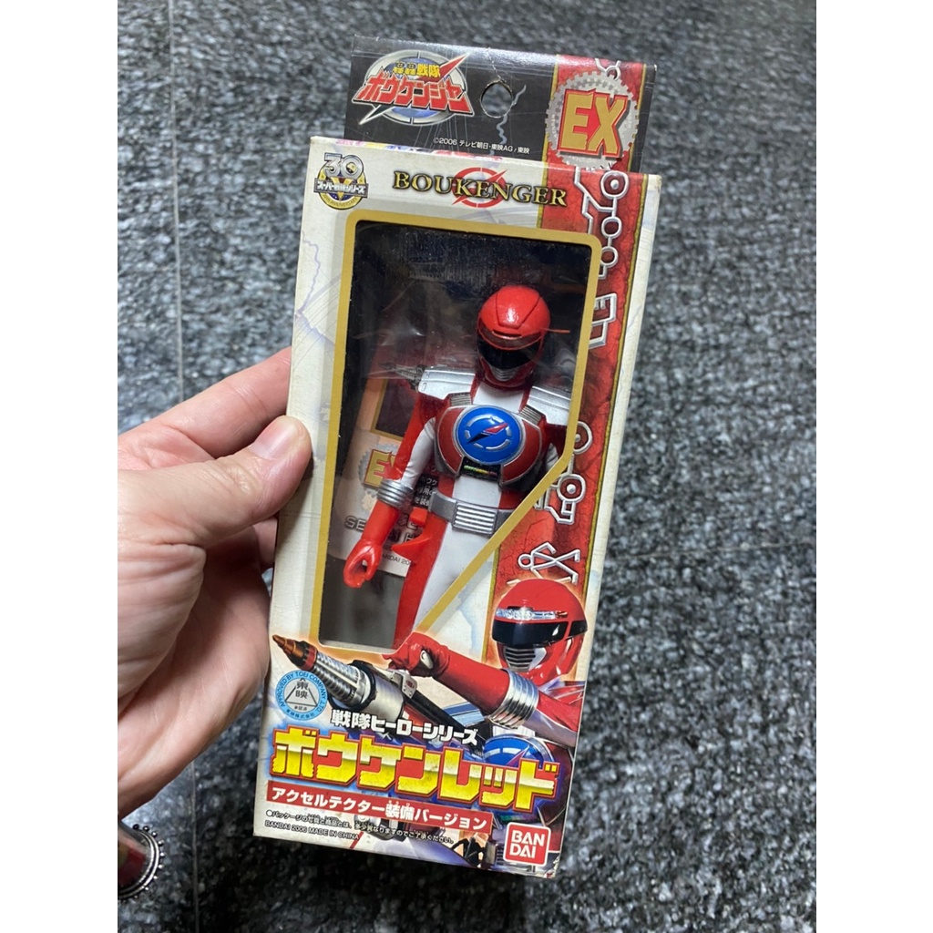 6.5" Bandai EX Boukenger Red Power Ranger Soft Vinyl Action Figure