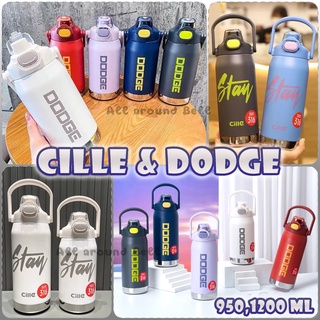 กระบอกน้ำเก็บอุณหภูมิ CILLE &amp; DODGE ขนาด 950 , 1200 ML รุ่น 2 ทิศทาง