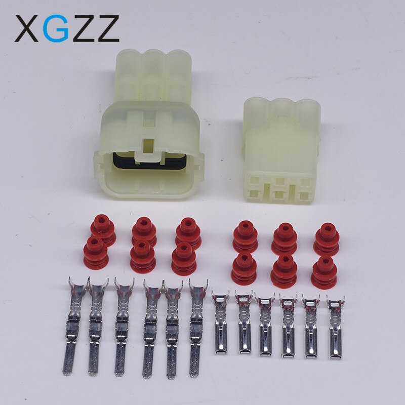 Sumitomo 6 Pin HM 090 ตัวเชื่อมต่อรถจักรยานยนต์หญิงและชาย 6189-6171 6180-6181 เชื่อมต่อไฟฟ้า Fit