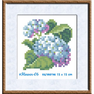 ไอแอมครอสติช DIY งานฝีมือชุดปักครอสติช/ cross-stitch kit รหัสสินค้าTmini-006 ขนาด 15x15 cm.