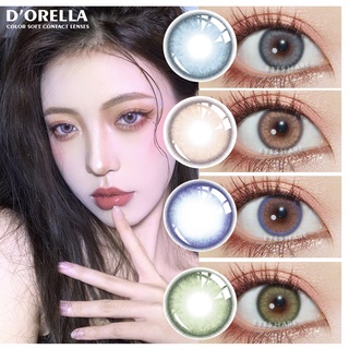 Dorella คอนแทคเลนส์สีธรรมชาติ 0.00 องศา สําหรับผู้หญิง และผู้ชาย 1 คู่