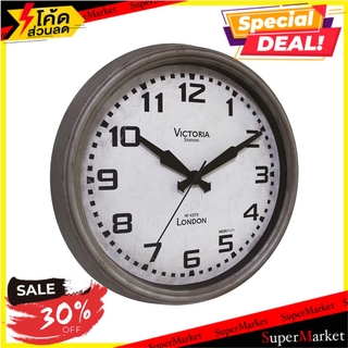 นาฬิกาแขวน ON TIME MORPHIN VINTAGE 16.5 นิ้ว สีเทา นาฬิกา WALL CLOCK ON TIME MORPHIN VINTAGE 16.5" GRAY