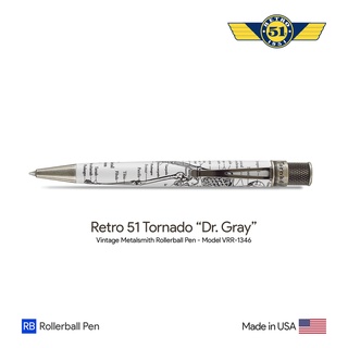 Retro 51 Tornado "Dr. Gray" Vintage Metalsmith Rollerball Pen - ปากกาโรลเลอร์บอลล์เรโทร 51 ทอร์นาโด