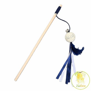 ไม้แฮนด์เมด ไม้ตกของเล่นสัตว์เลี้ยง ที่นอนแมว ติดแมวตลก บ้านแมว Handmade funny cat stick