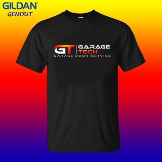 เสื้อยืด ผ้าฝ้าย 100% พิมพ์ลายโลโก้ Garage Tech ทรงหลวม แฟชั่น