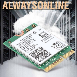 Ashata Wifi การ์ดเครือข่าย Intel Ax 201 Ngw 6 Gigabit 2400 M M. 2 . Cn Vio อินเตอร์เฟสบลูทูธ 5 0 Wlans 10x64 บิต