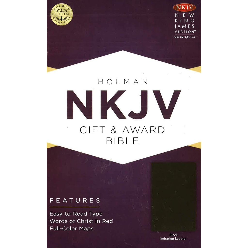 BBW หนังสือ Nkjv Gift & Award Bible, Black Imitation Leather ISBN: 9781433604621