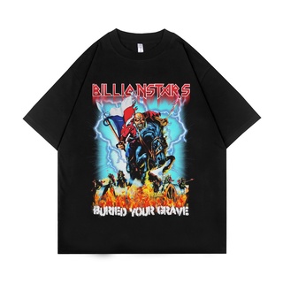 เสื้อยืด | เสื้อยืด ขนาดใหญ่ | Ironmaiden สีดํา | สีดํา | Billionstars | Series ชุดโลหะ | วินเทจ