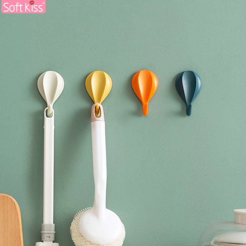 softkiss ตะขอแปะผนัง ไม่ต้องเจาะ กาว3M ลอกออกใช้ใหม่ได้ ตะขอติดผนังอเนกประสงค์ ตะขอแขวนติดผนัง ที่แข