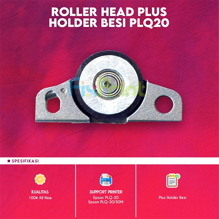 Roller Head Plus ผู้ถือเหล็กฐานโลหะ Epson PLQ20 PLQ-20 PLQ30 PLQ-30 ล้อหัวพิมพ์เครื่องพิมพ์ PLQ 20 P