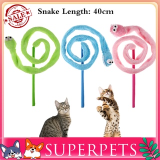 &lt;Superpets&gt; ของเล่นงูการ์ตูนสําหรับสัตว์เลี้ยงแมว
