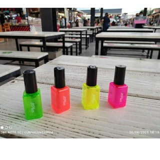 ปากเน้นข้อความ ปากกา ปากกาไฮไลท์  มี4 สี เก๋ในขวดยาทาเล็บ Nail Polish Shaped เท่ห์ เก๋ นำแฟชั่น