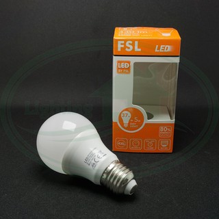 หลอด LED A60 BULB 5W E27 แสงขาว FSL