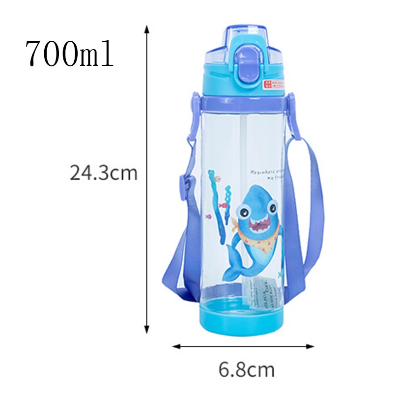 พร้อมส่งกระติกน้ำเด็ก กระติกน้ำ กดหลอดเด้ง มีสายสะพาย กระบอกน้ำเด็ก กระติกน้ำหลอดเด้ง ลายการ์ตูนสุดฮิต - รูปที่ 6