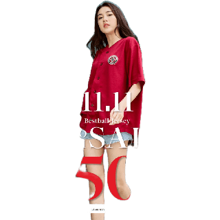 MEMO🦊 [ลดทันที 10% ใส่โค้ด JULPSK] รุ่น : Cardinals สไตล์ Baseball Jersey